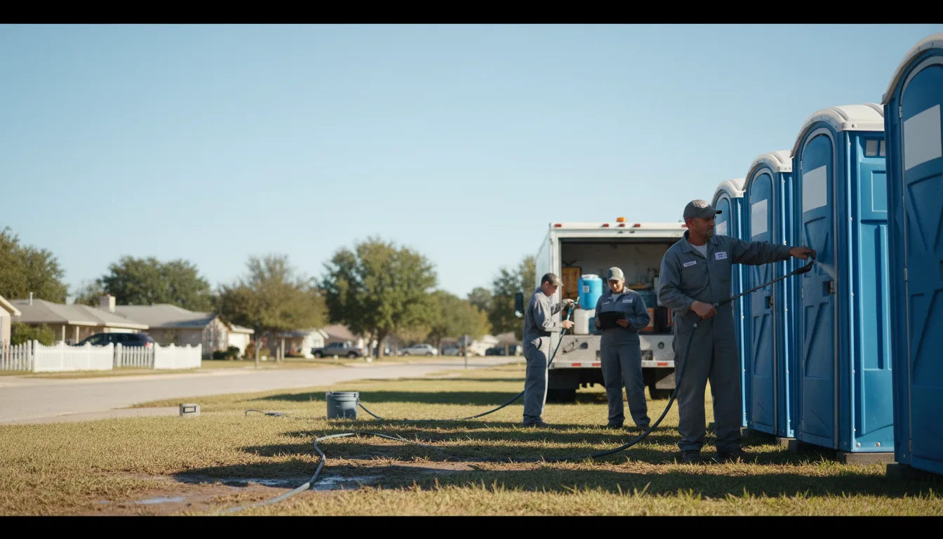 Long-Term Portable Toilet Rental in Pine Lake, GA near me